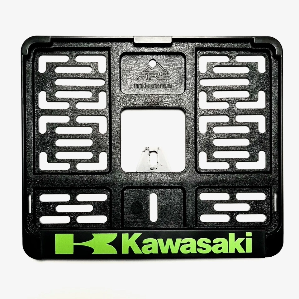 Рамка для номера мотоцикла нового образца Kawasaki зеленая buy: price,  photos, reviews in the online Store Partner-Moto