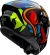 AXXIS FF112C Draken'S Parrot Motorcycle helmet integral matte Black