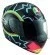 AGV K-3 " 46 " black/blue/red / green motorcycle helmet