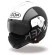 Roof Boxer V8 Graphic Pearl white / black motorcycle helmet