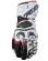 Five RFX Race motor gloves leather white / red
