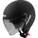AXXIS Square Solid Black Matt Motorcycle Helmet Open Matte Black XL (markdown)