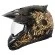 Icon Variant Splintered brown brushed motorcycle helmet