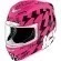Icon Airmada Stack pink motorcycle helmet