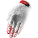 Thor Draft Red White motor gloves