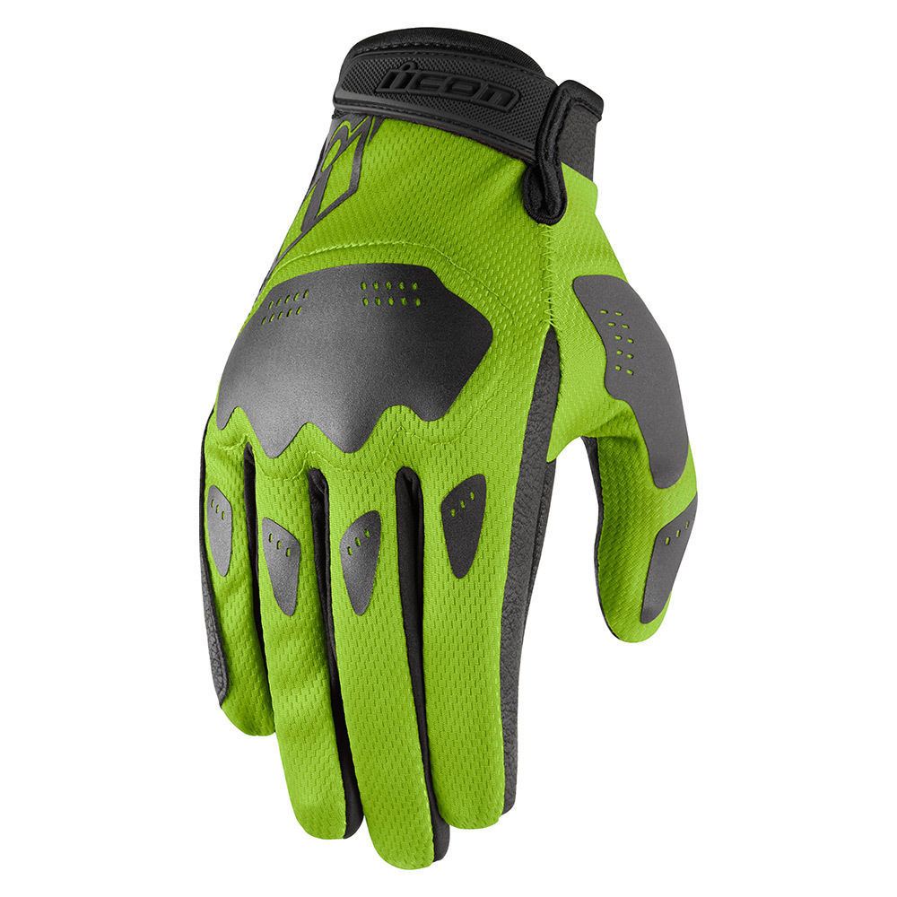 green motocross gloves