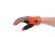 Dragonfly Enduro Gray Orange motorcycle gloves Orange