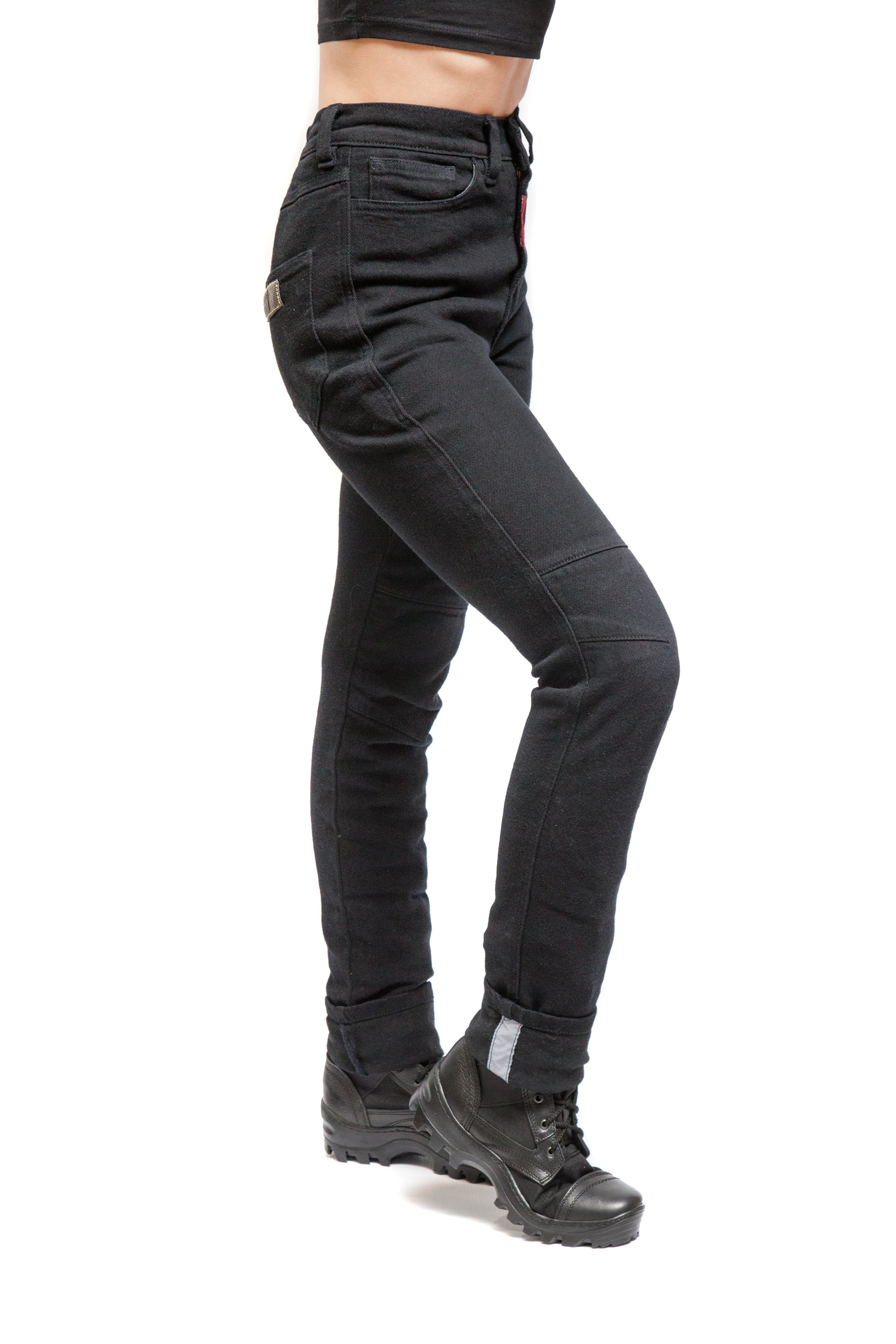 Starks EF56 Zena Stretch Women's Black Motorcycle Jeans - Buy in