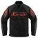 Icon Mesh AF Leather Slayer CE motorcycle jacket black with red inserts